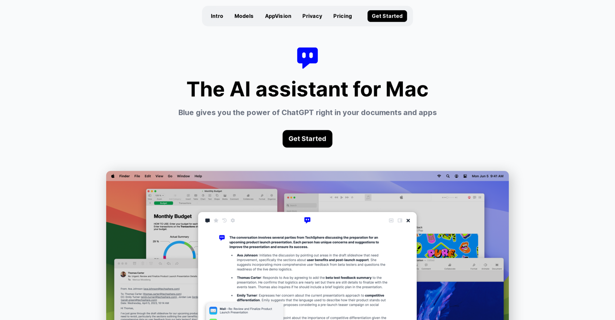 Blue - ChatGPT for Mac