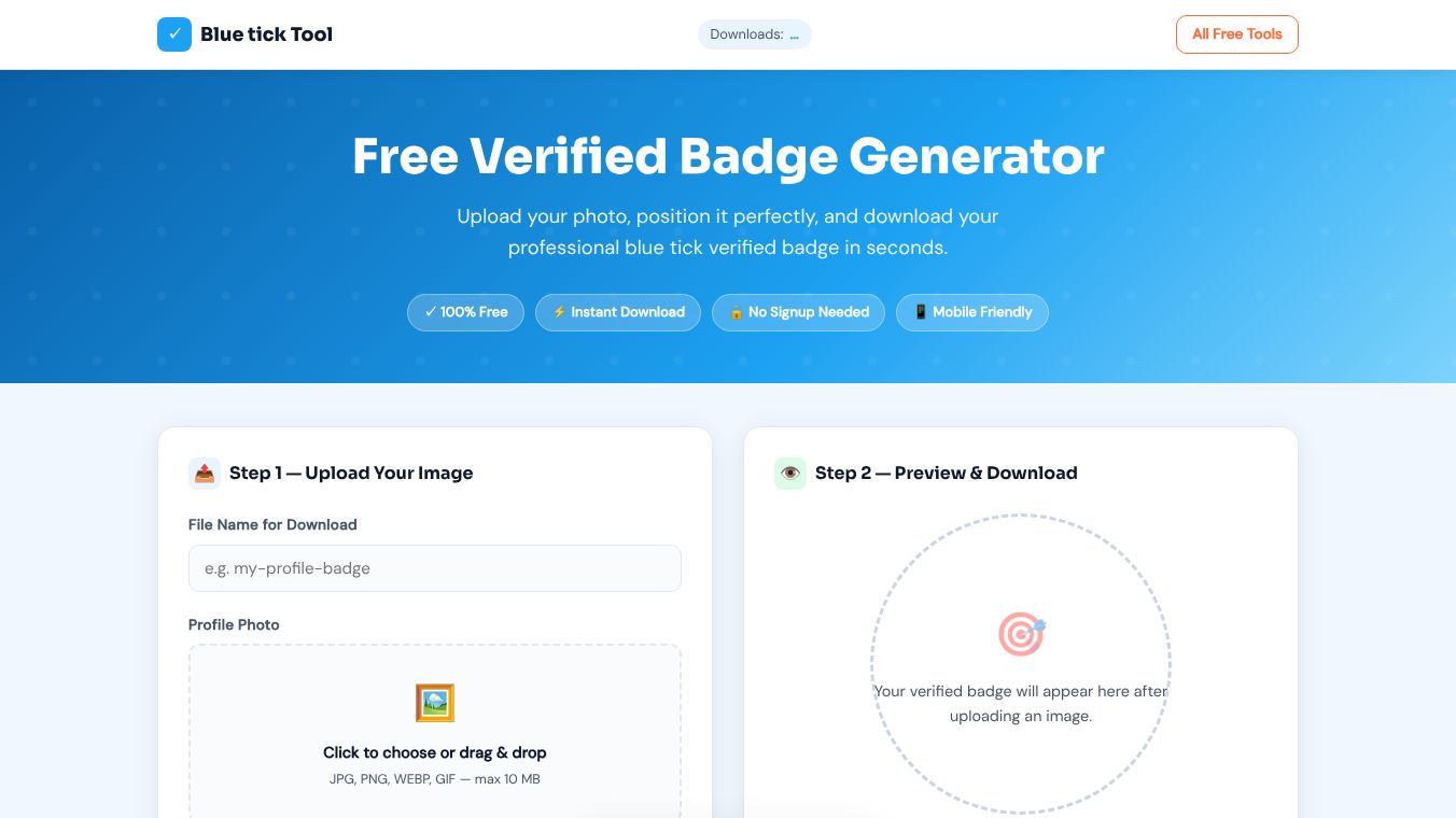 Blue tick generator tool