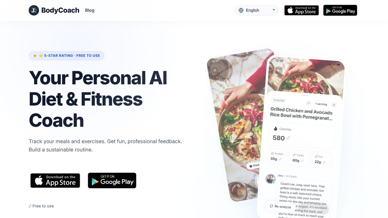 Body Coach - AI Coach Carlorie Tracker