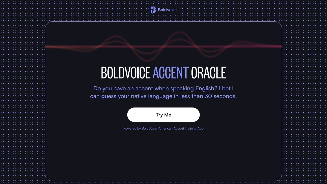 BoldVoice Accent Oracle