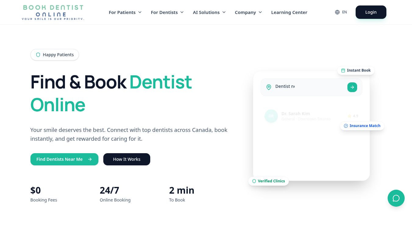 Book Dentist Online