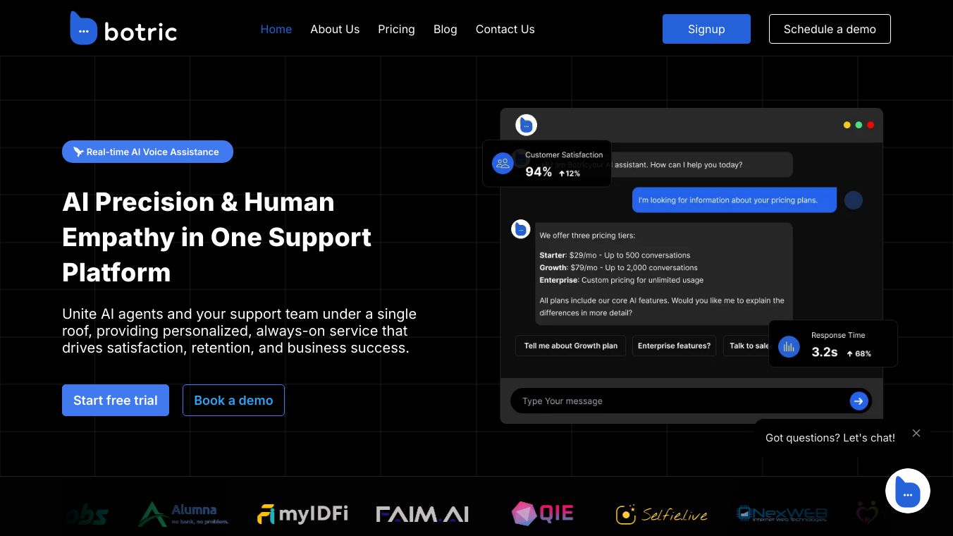 BotricAI - A New Standard in AI Support