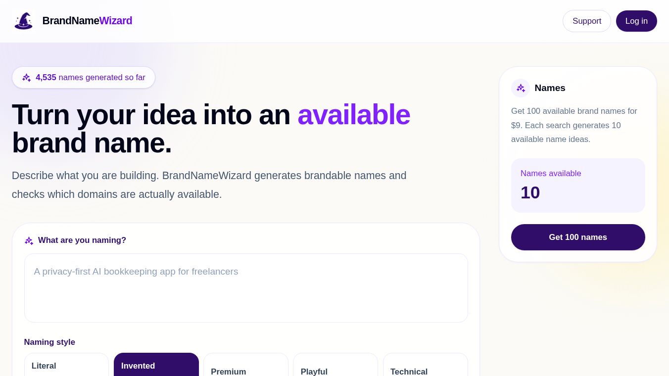 BrandNameWizard