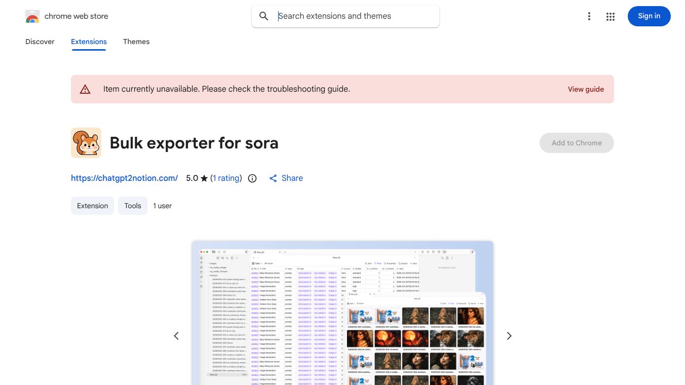 Bulk Exporter for Sora