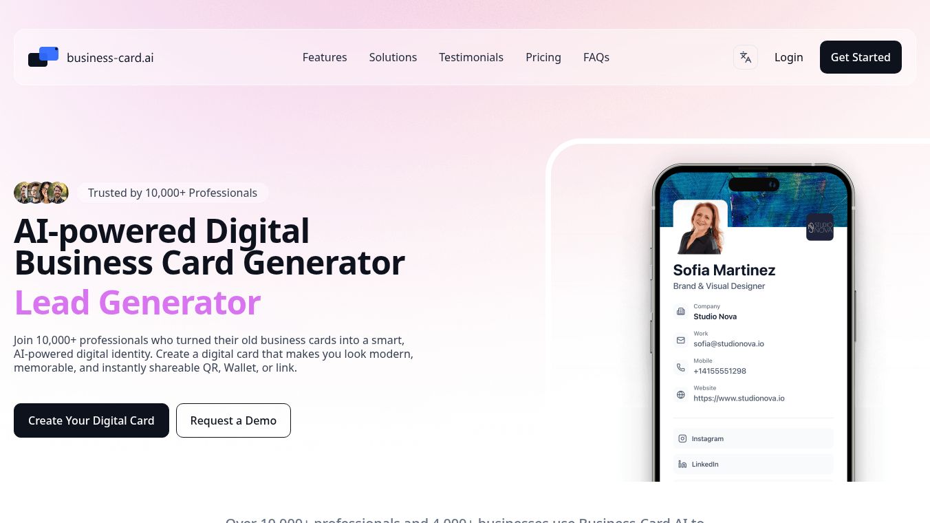 Business-card.ai – Digital Business Card