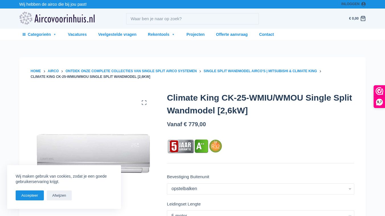 Buy Climate King Single Split Airco