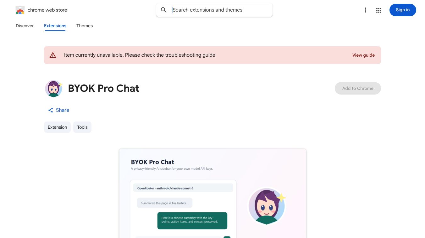 BYOK Pro Chat