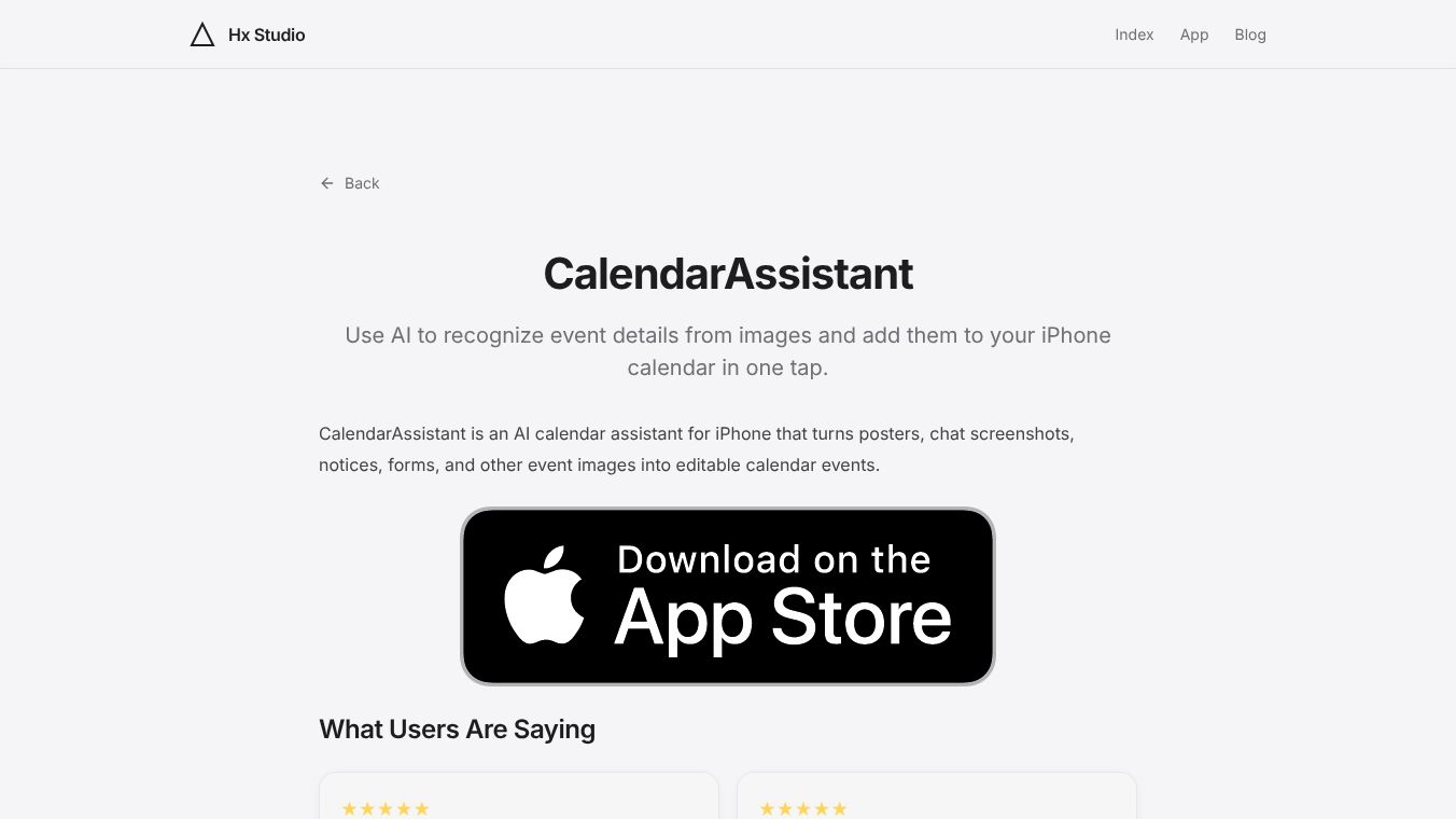 CalendarAssistant AI