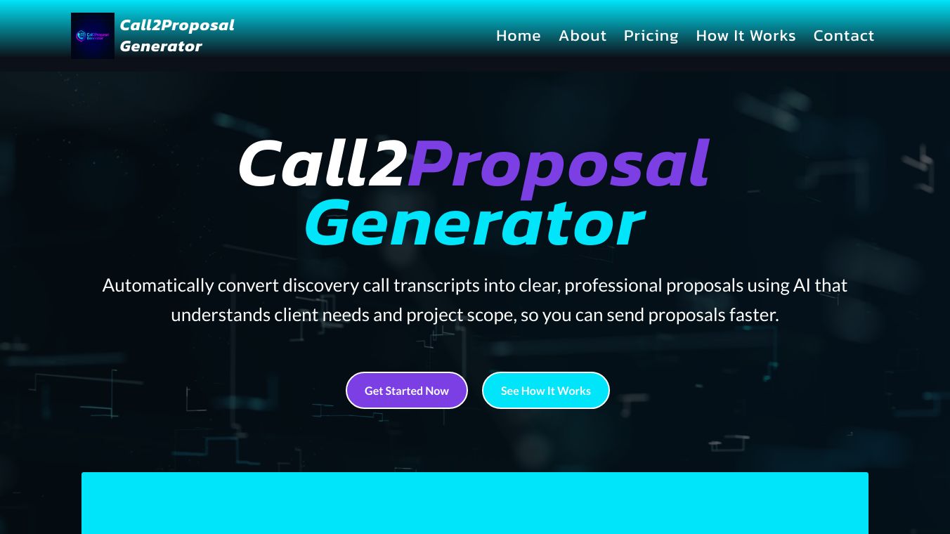 Call2Proposal Generator