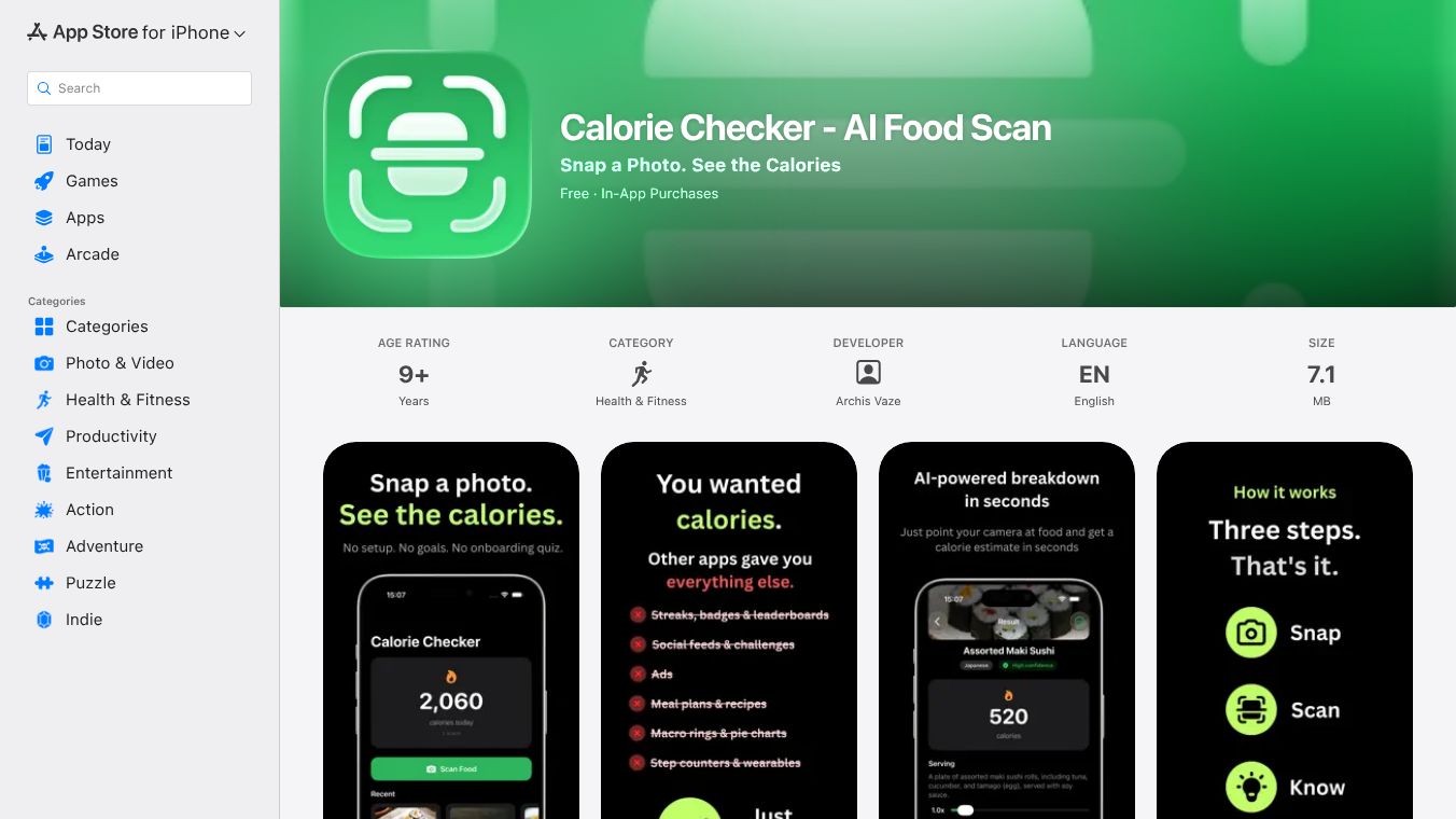 Calorie Checker - AI Food Scan