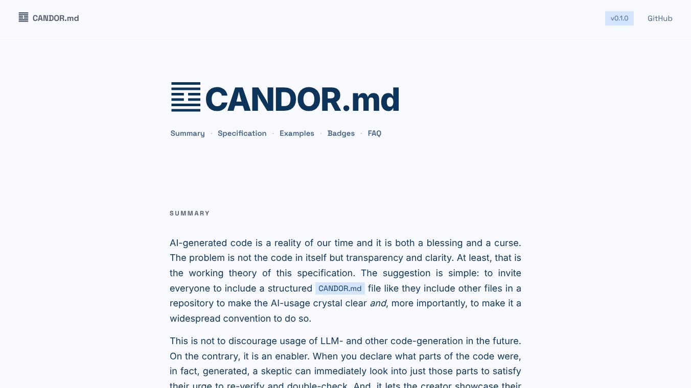 CANDOR.md