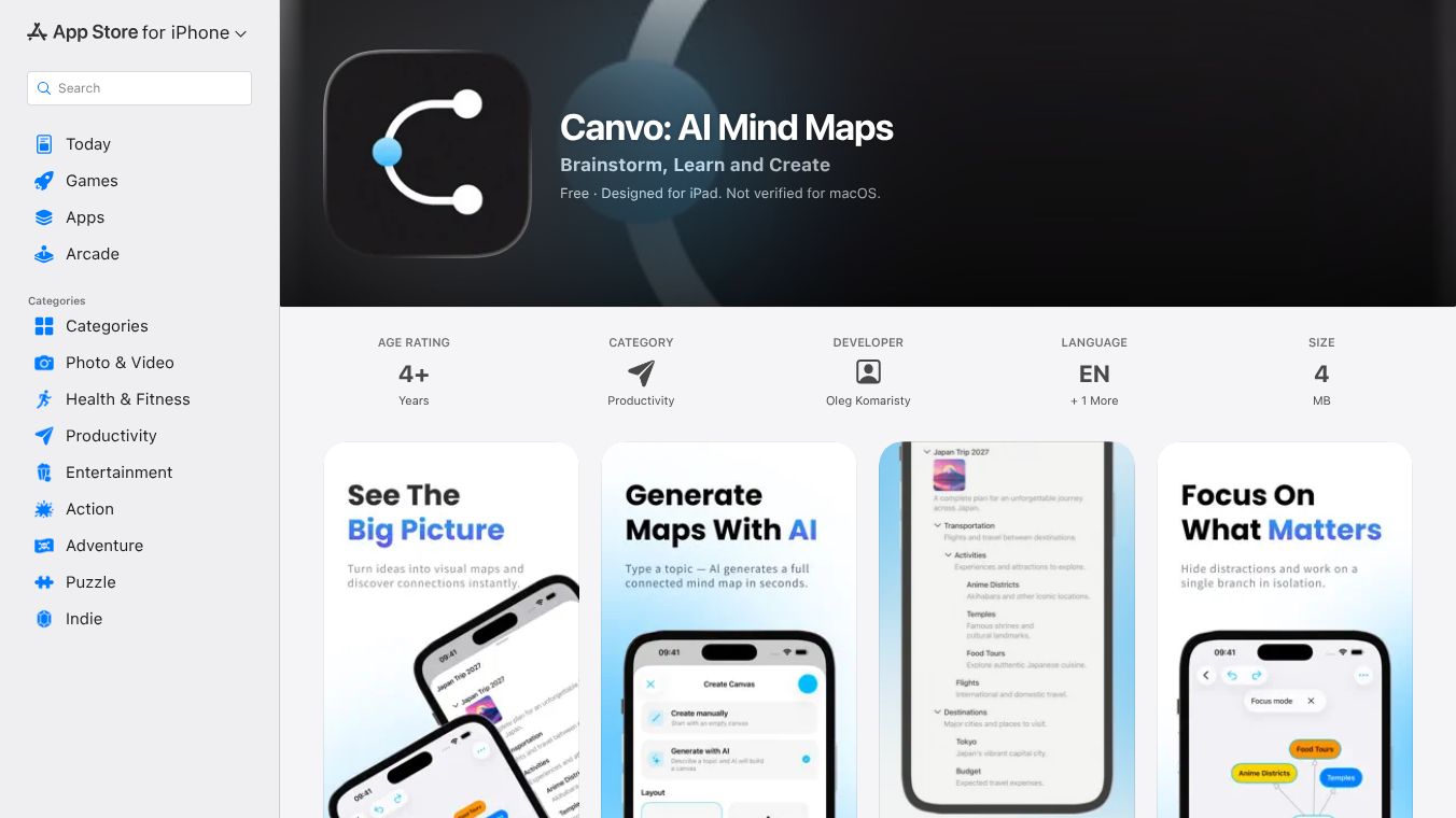 Canvo - Ai Mind Maps