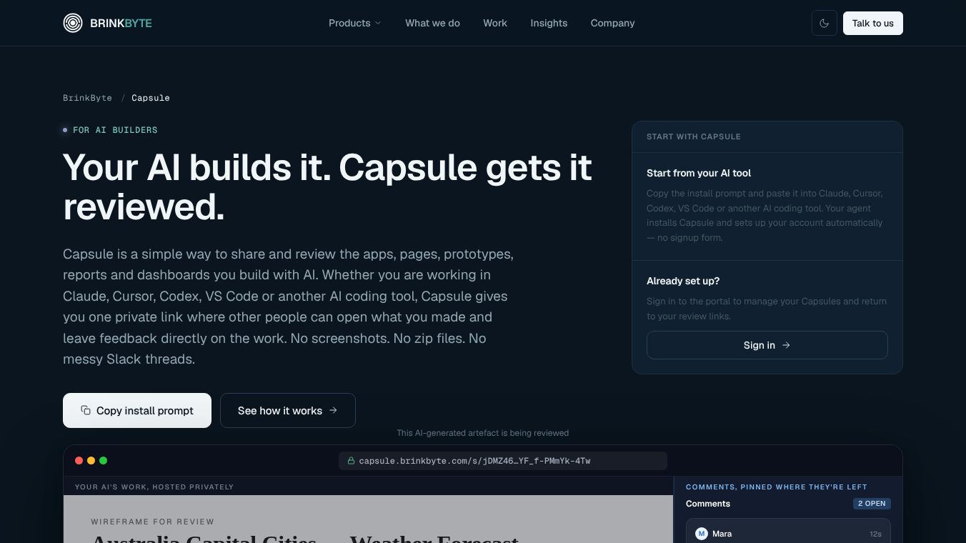Capsule by BrinkByte