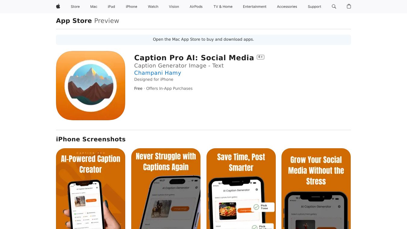 Caption Pro AI: For Social Media