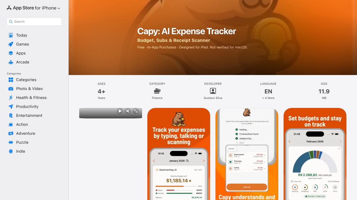 Capy: AI Expense Tracker