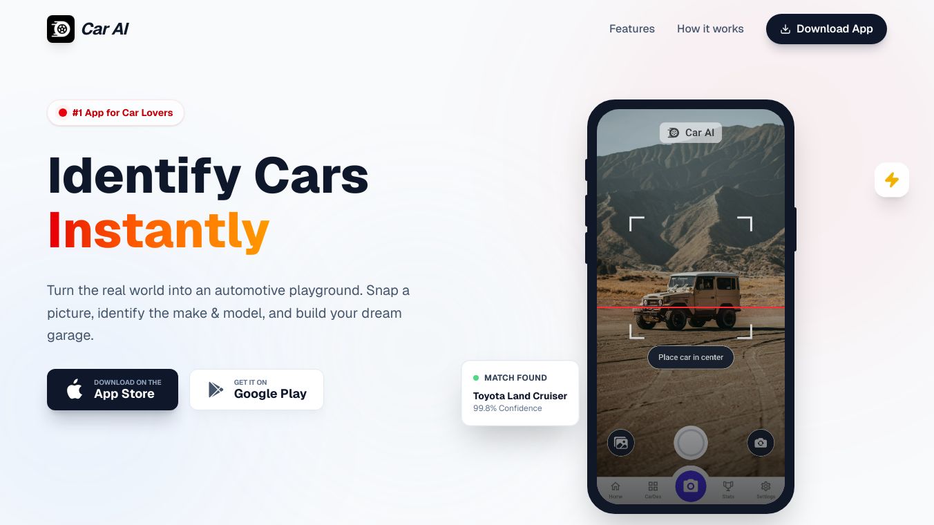 Car AI : Scan Identify Collect