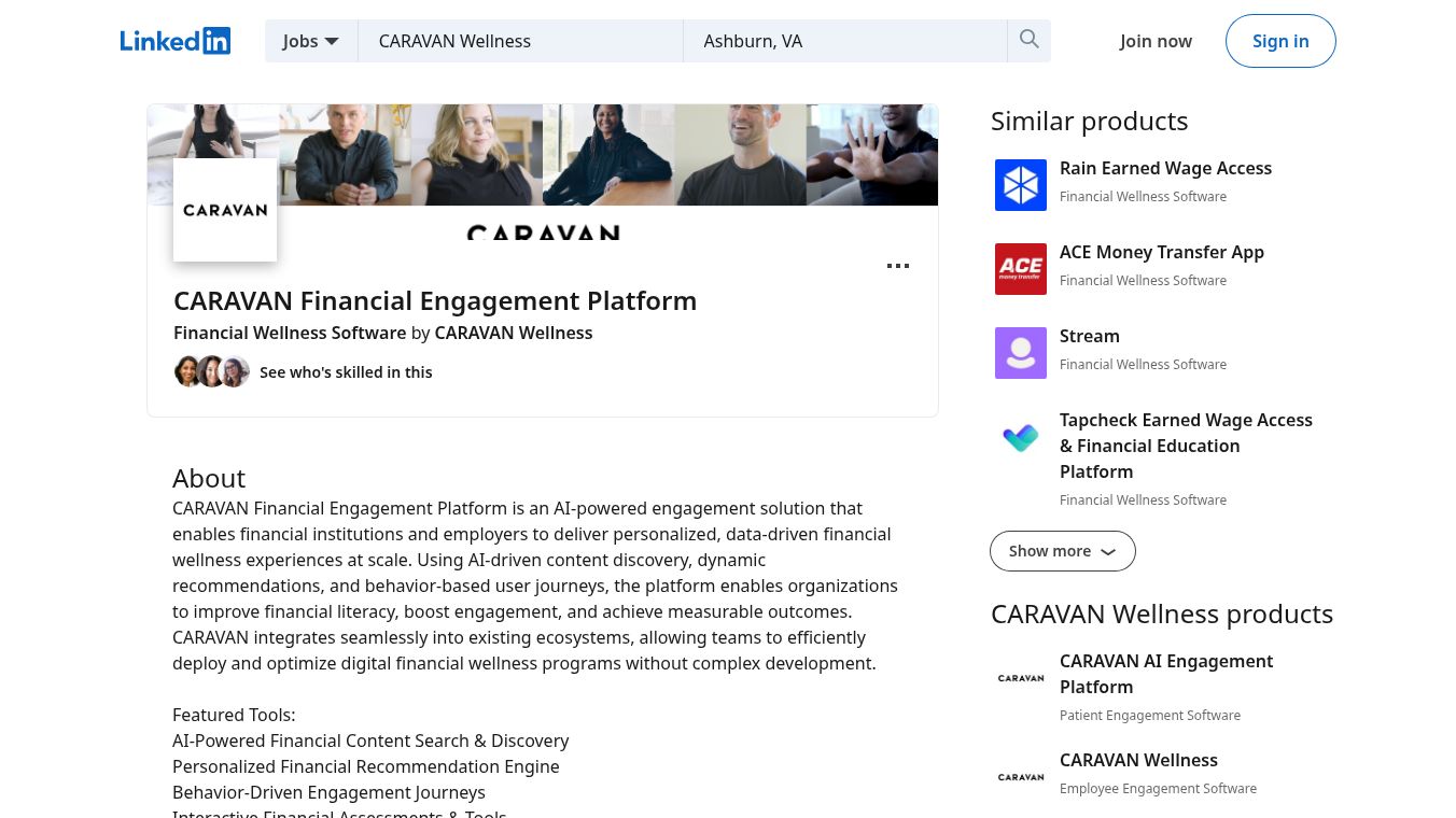 CARAVAN Financial Engagement Platform