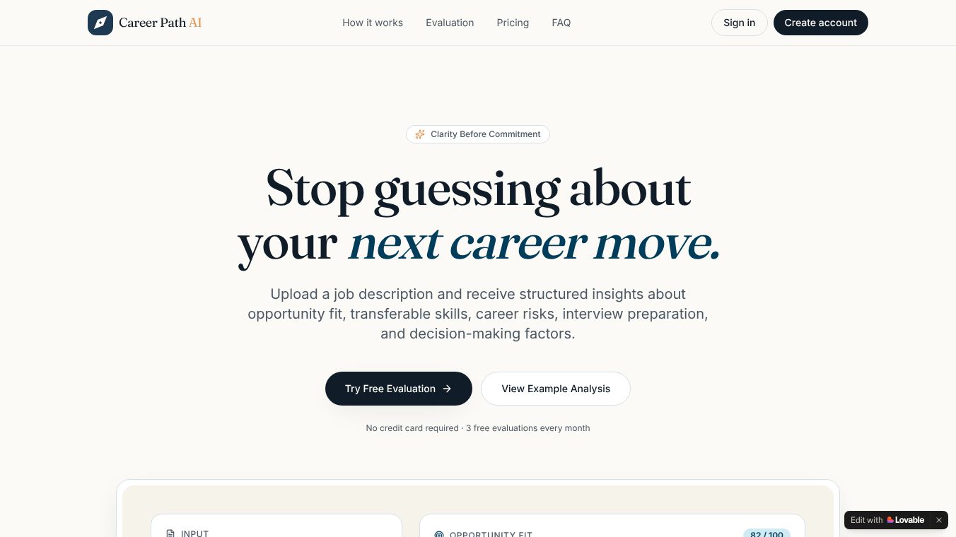 Career Path AI