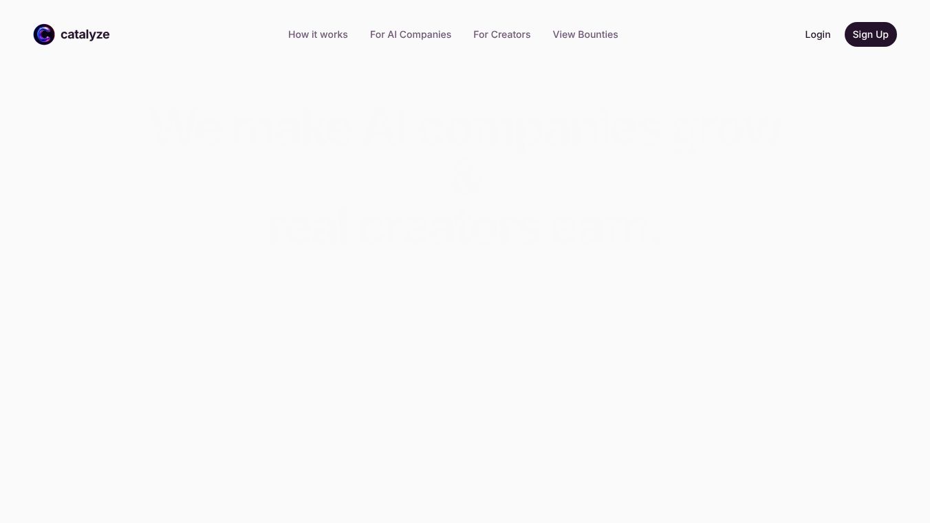Catalyze - Monetize your Content