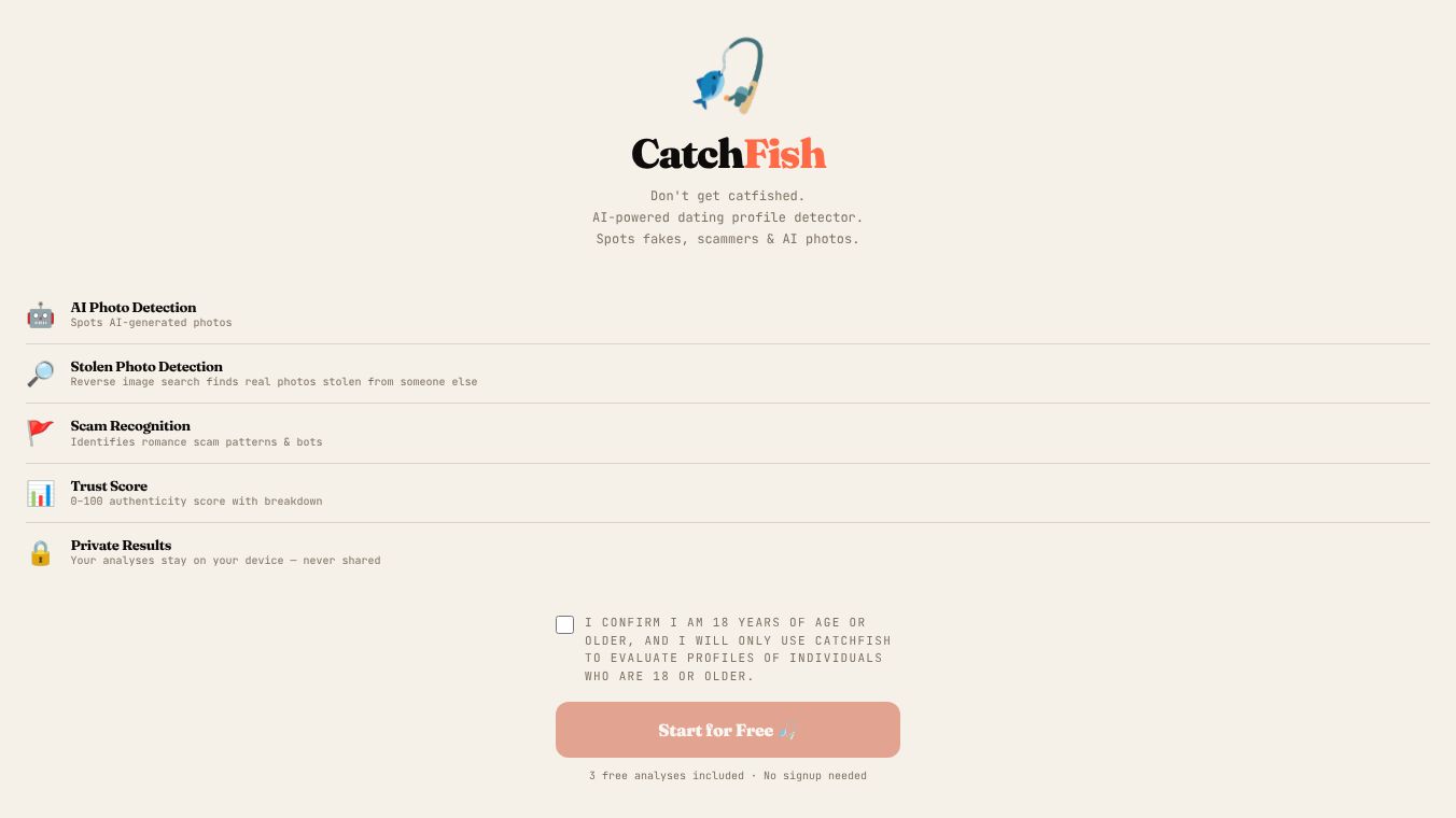 CatchFish — Catfish & Scam Detector