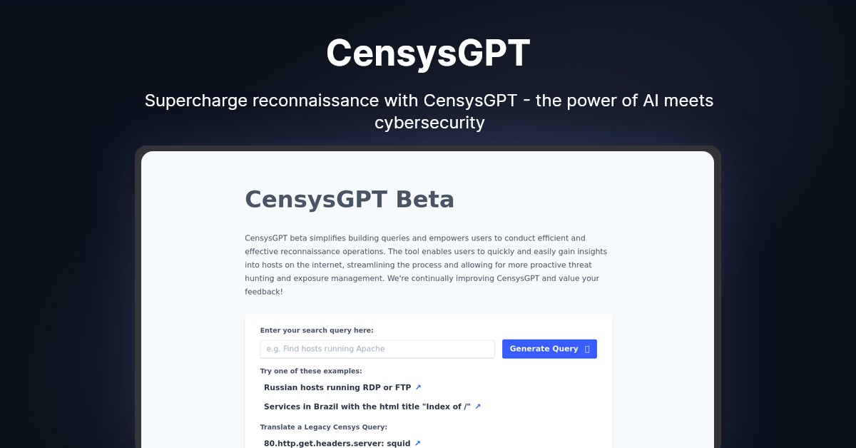 CensysGPT