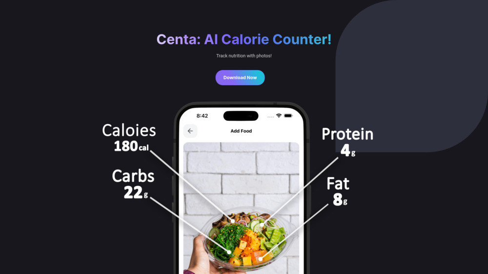 Centa - AI Calorie Counter