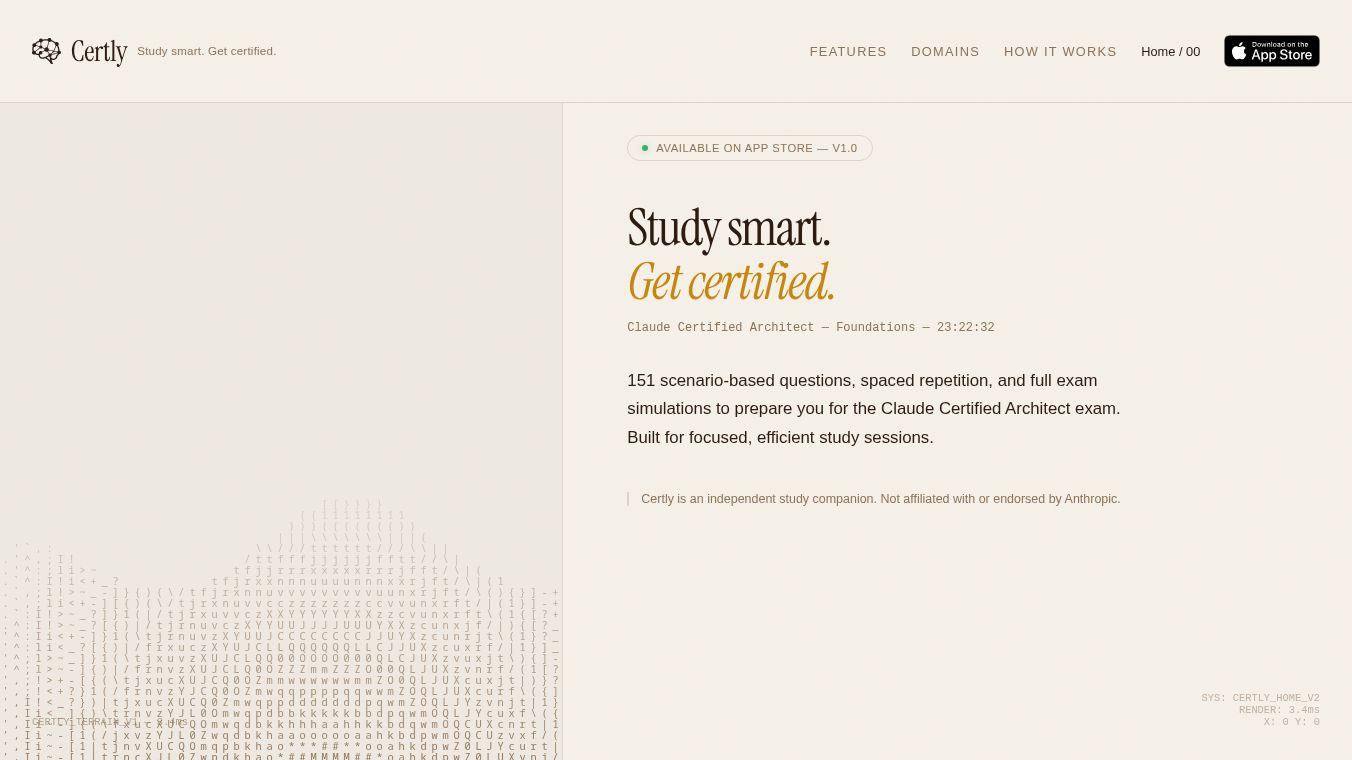 Certly: Claude Cert Exam Prep