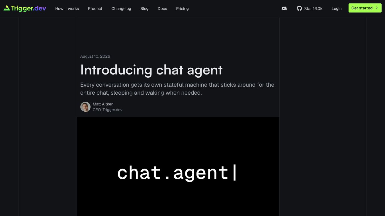 Chat Agent by Trigger.dev