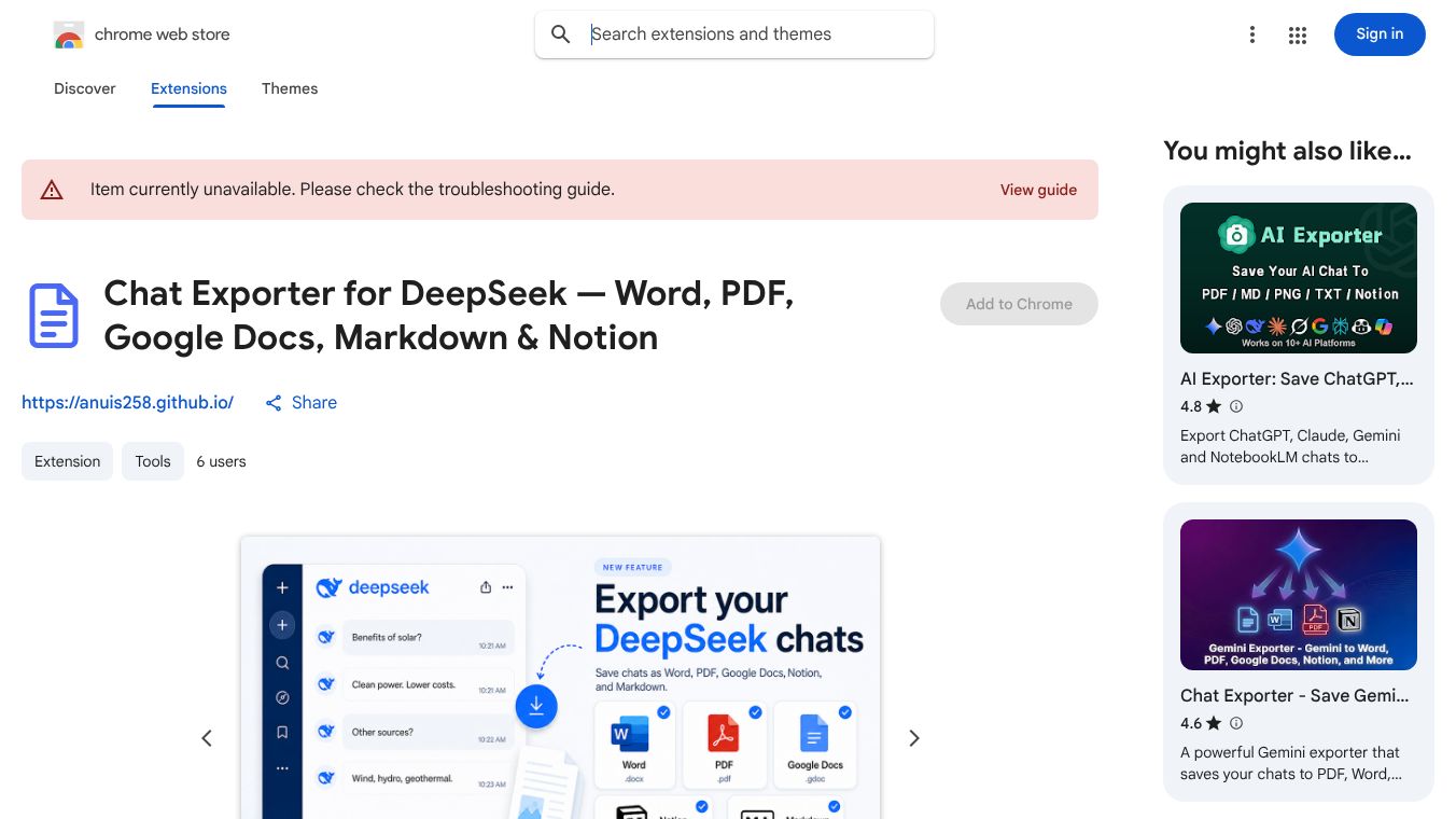 Chat Exporter for DeepSeek