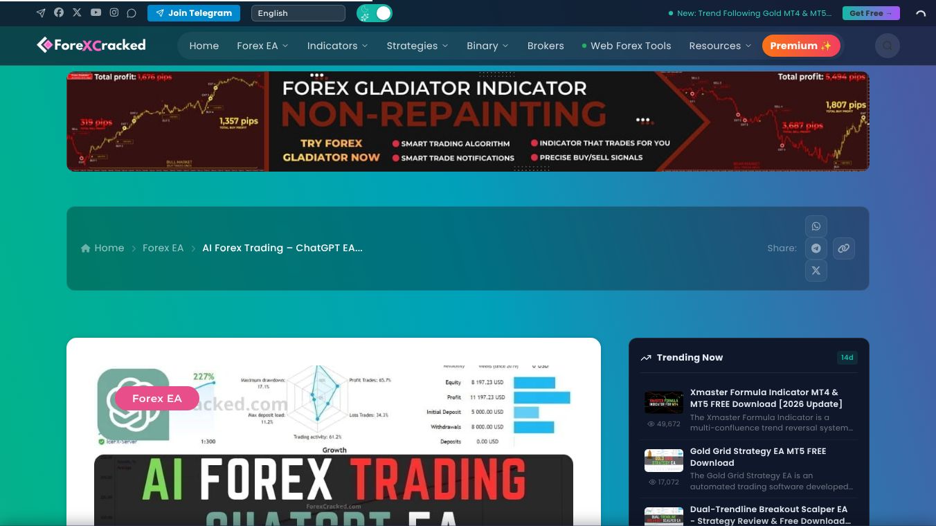ChatGPT EA — AI Forex Trading Robot