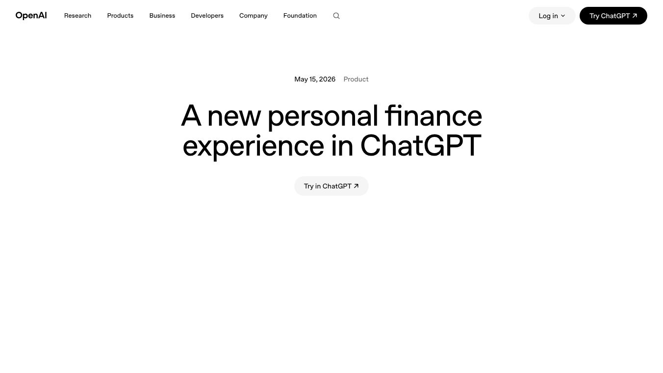 ChatGPT for Personal Finance