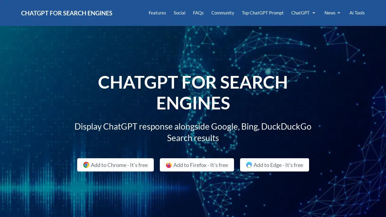 ChatGPT For Search Engines