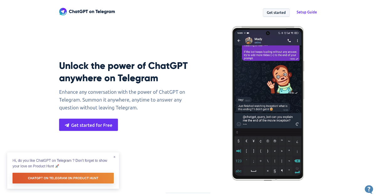 ChatGPT On Telegram