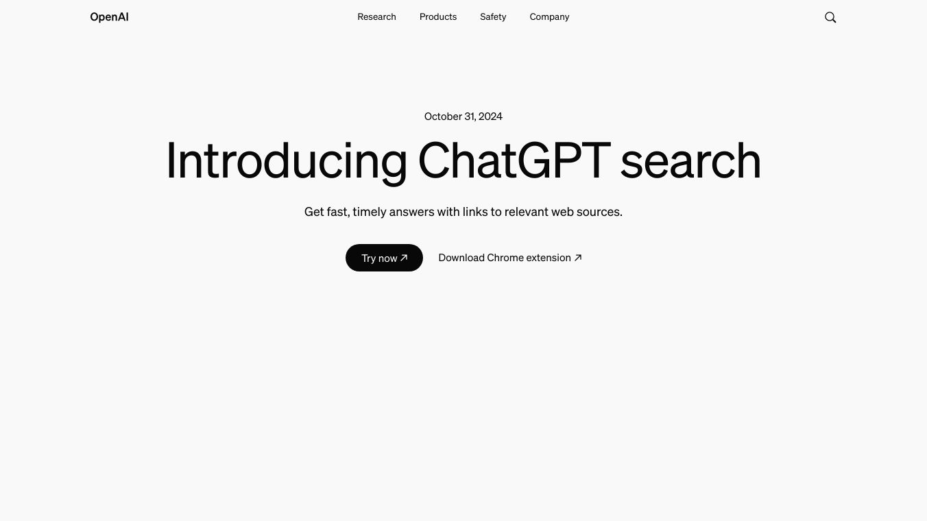 ChatGPT search