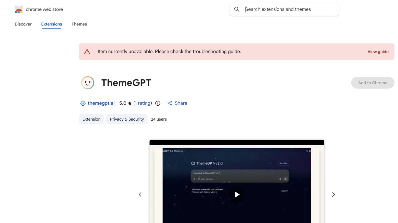 ChatGPT Themes & Dark Mode — ThemeGPT