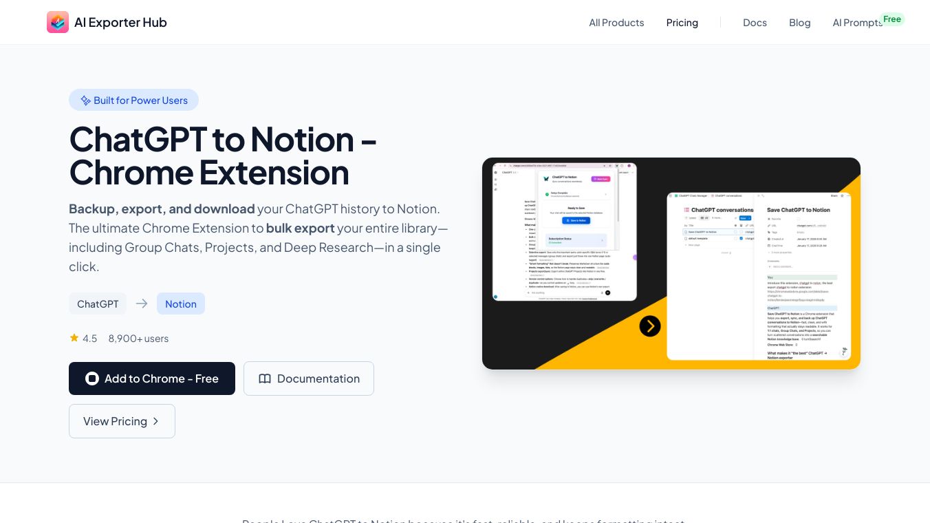 ChatGPT to Notion 2.0