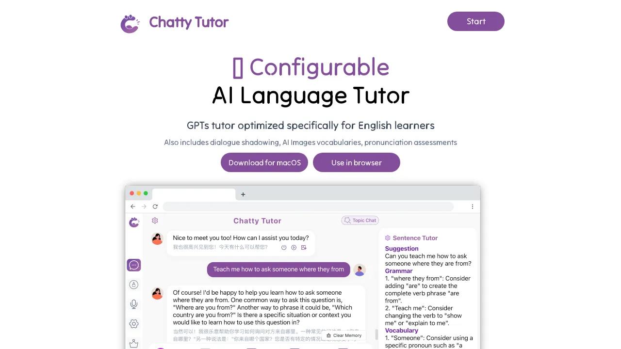 Chatty Tutor