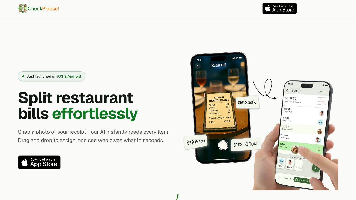 Check Please! AI Bill Splitter