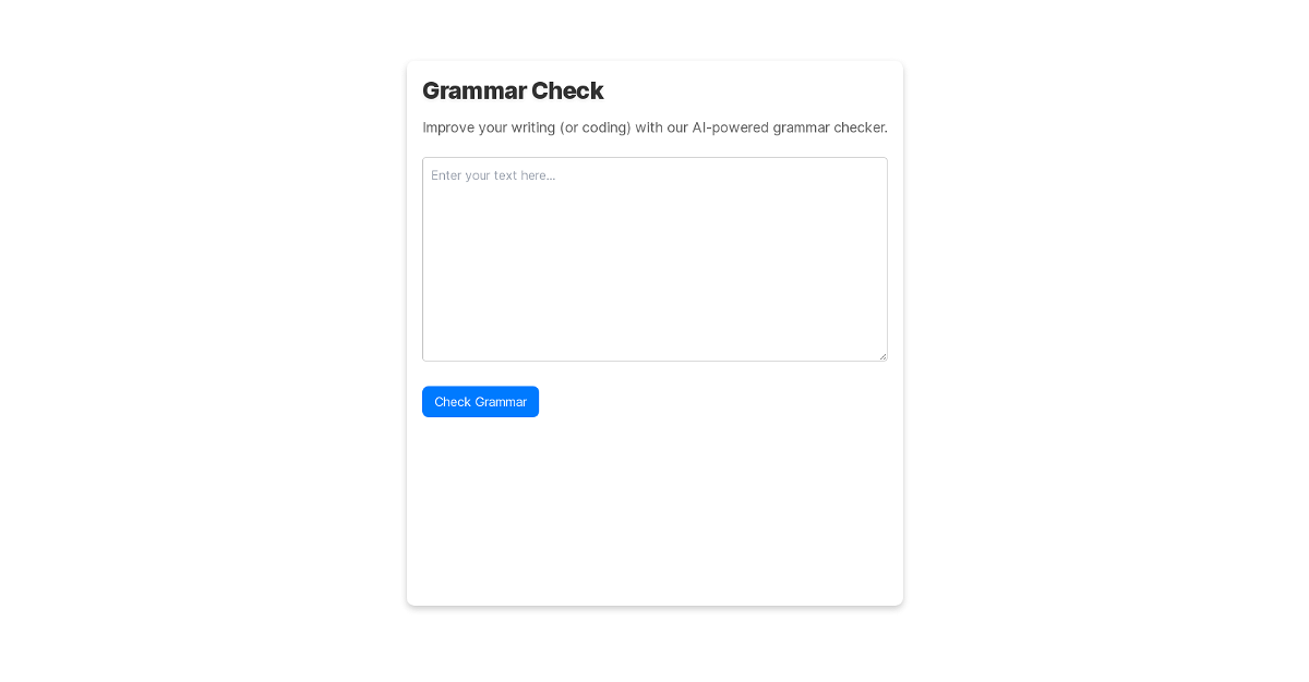 CheckGrammar