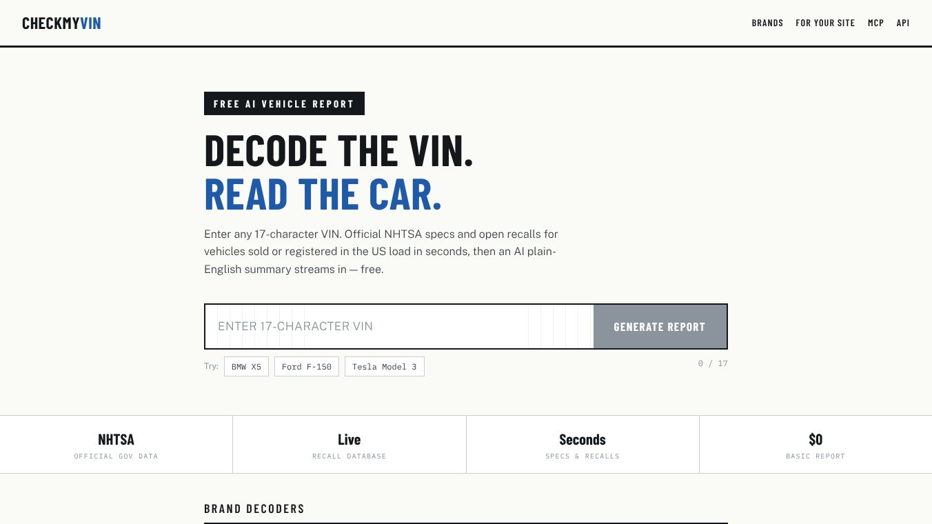 CheckMyVIN