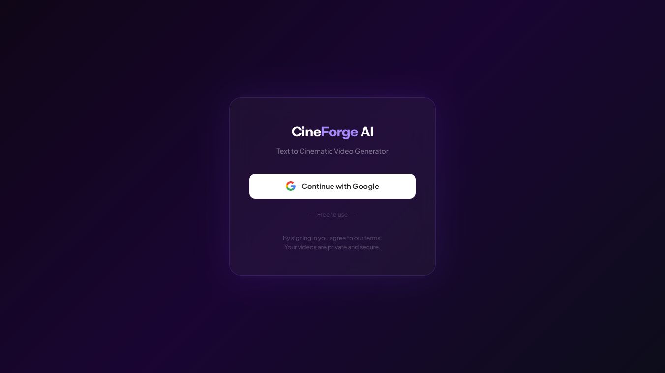 CineForge AI