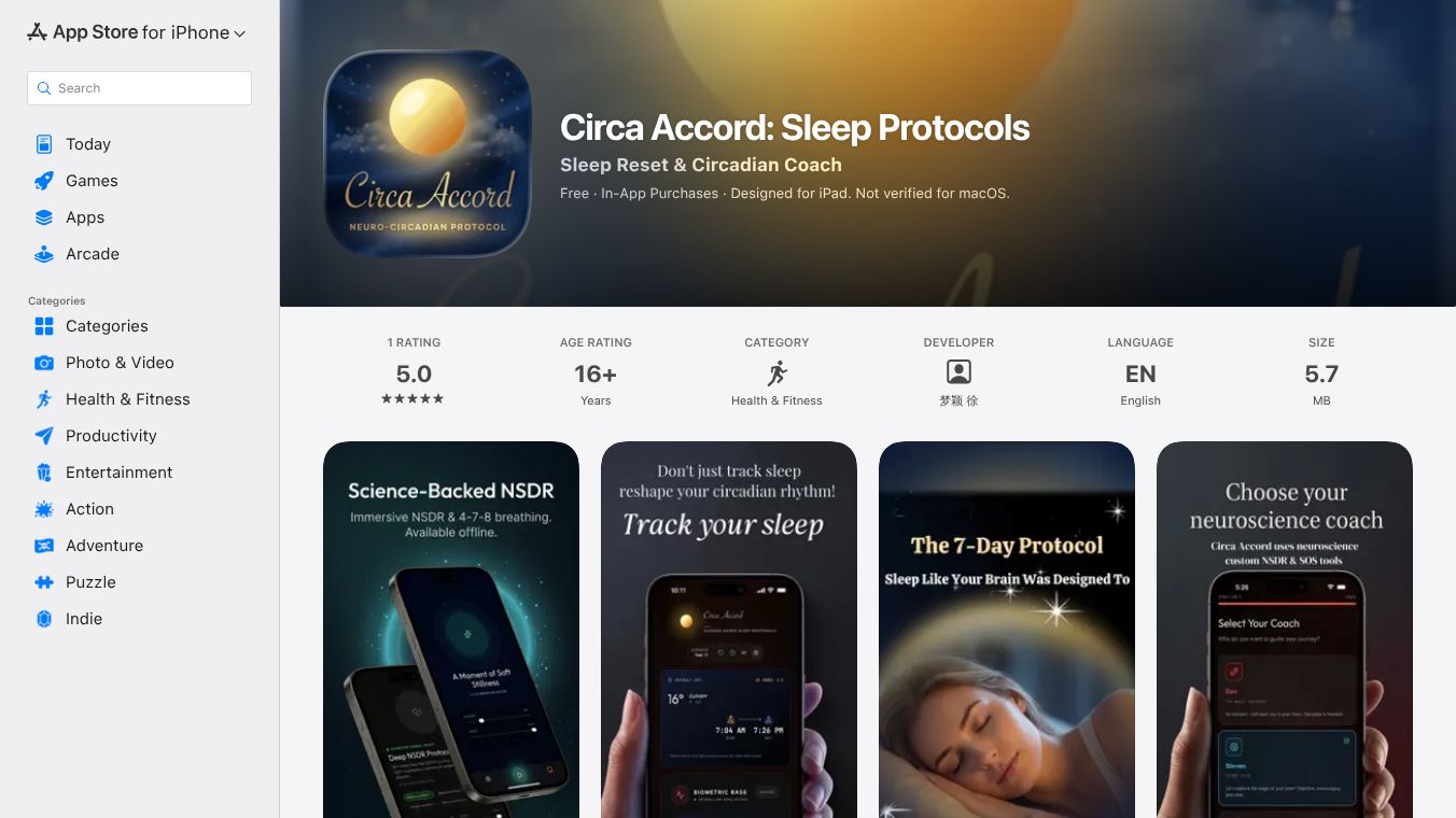 Circa Accord: Sleep Protocols