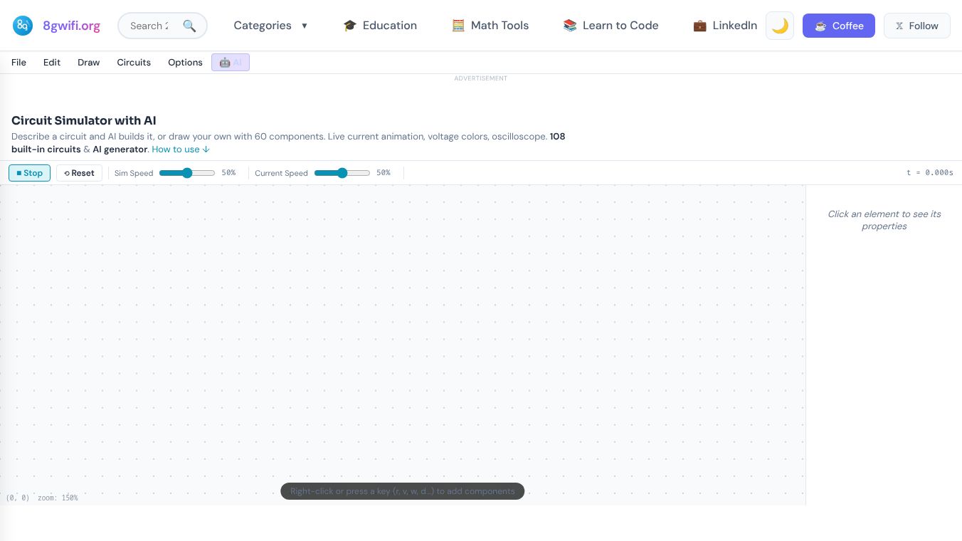 Circuit Simulator with AI