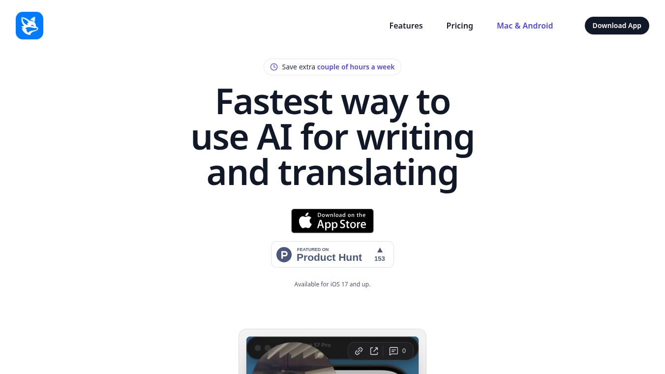 ClarifierAI for IOS
