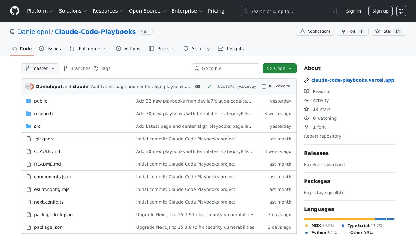 Claude Code Playbooks