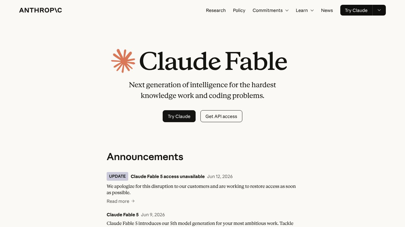 Claude Fable 5