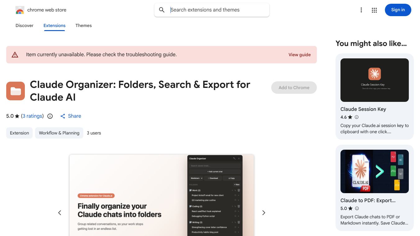 Claude Organizer