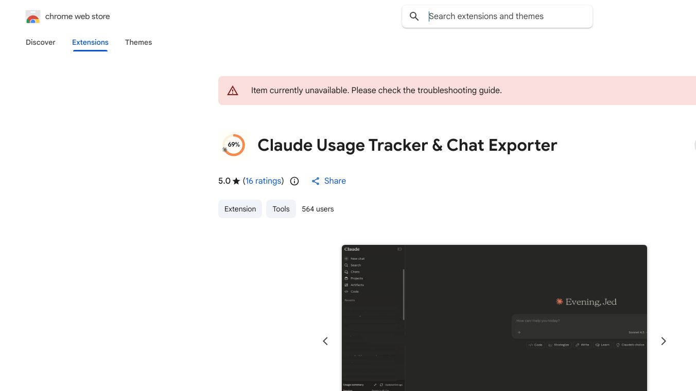 Claude Usage Tracker & Chat Exporter
