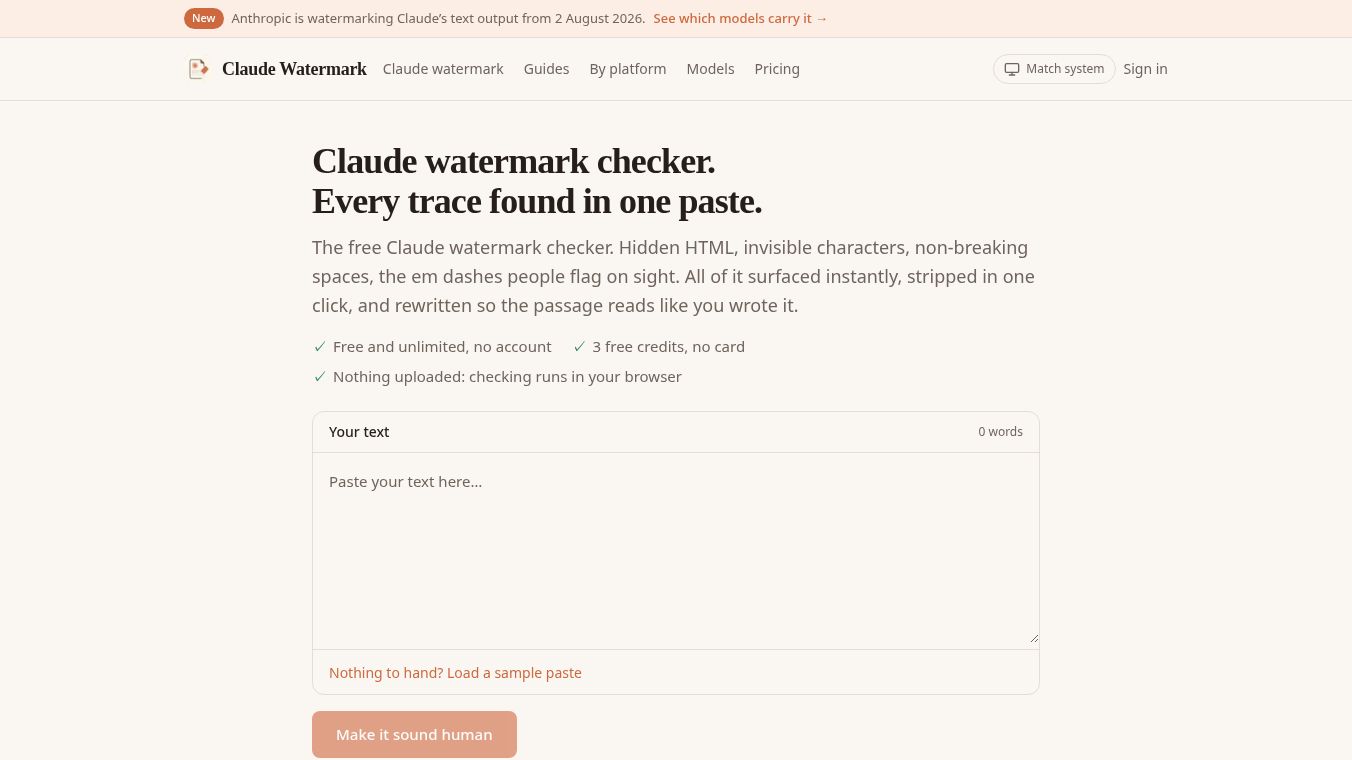 Claude Watermark Remover