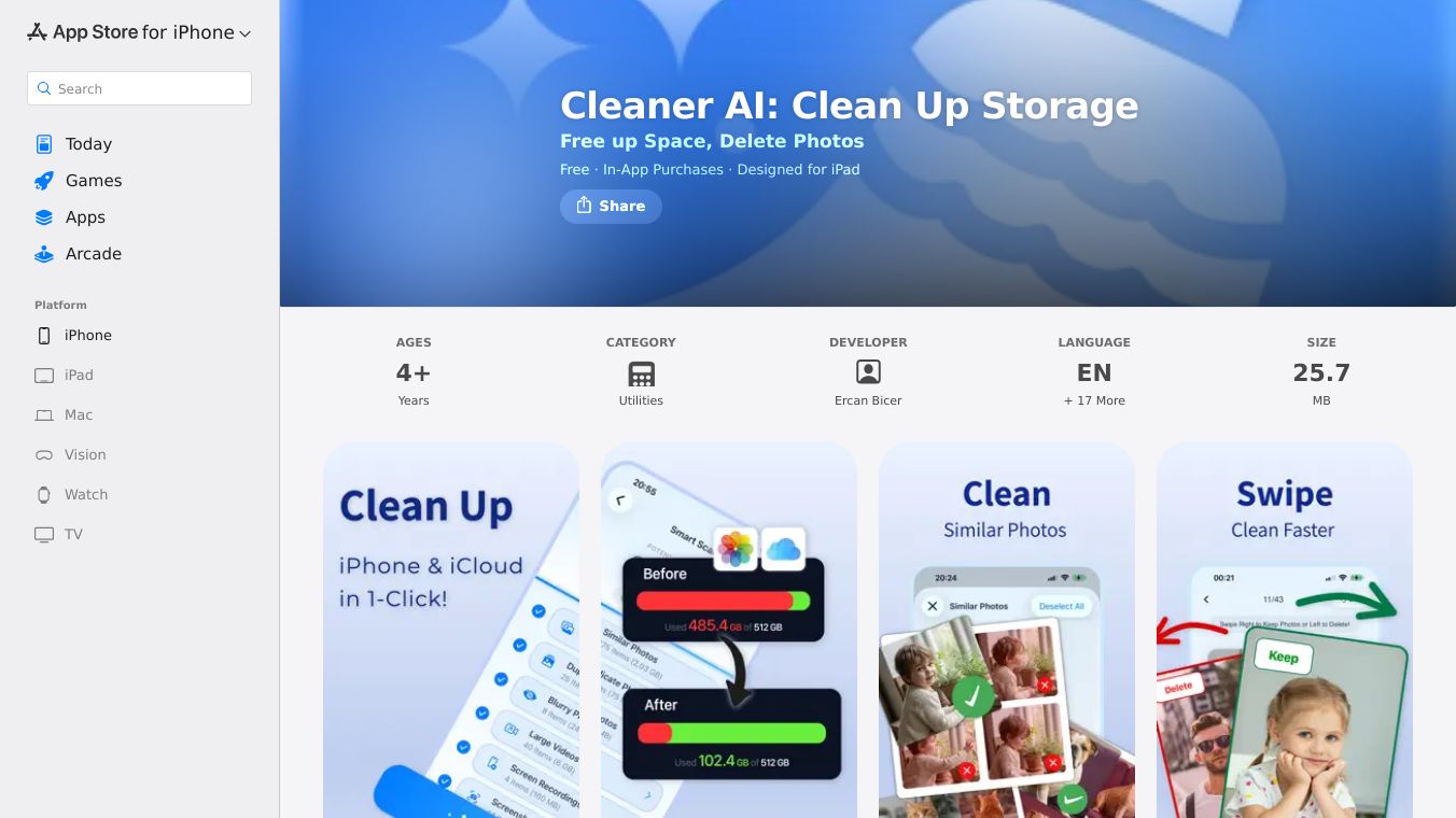 Cleaner AI - Clean Up Storage